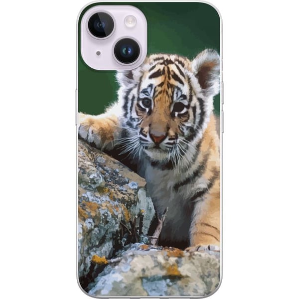 Yhteensopiva Puhelinkuori Apple iPhone 14 Tiikeri