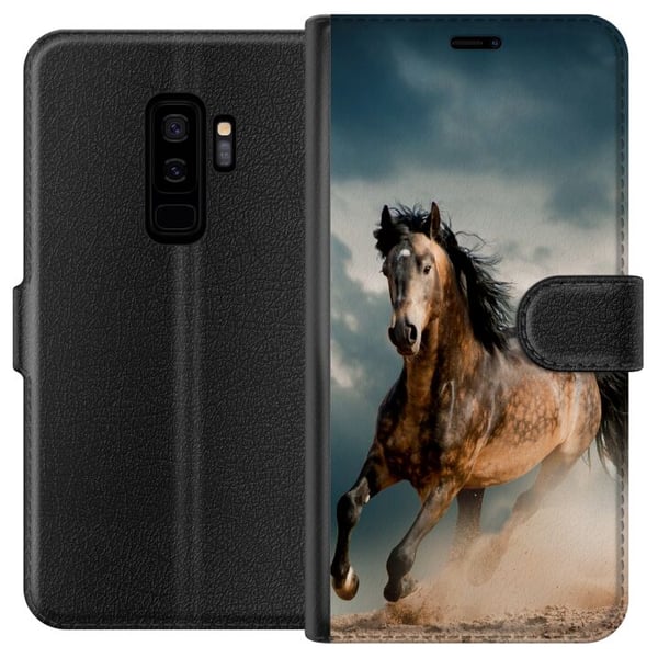 Kompatibelt Lommeboketui til Samsung Galaxy S9+ Hest Kompatibelt Lommeboketui til Samsung Galaxy S9+ Hest