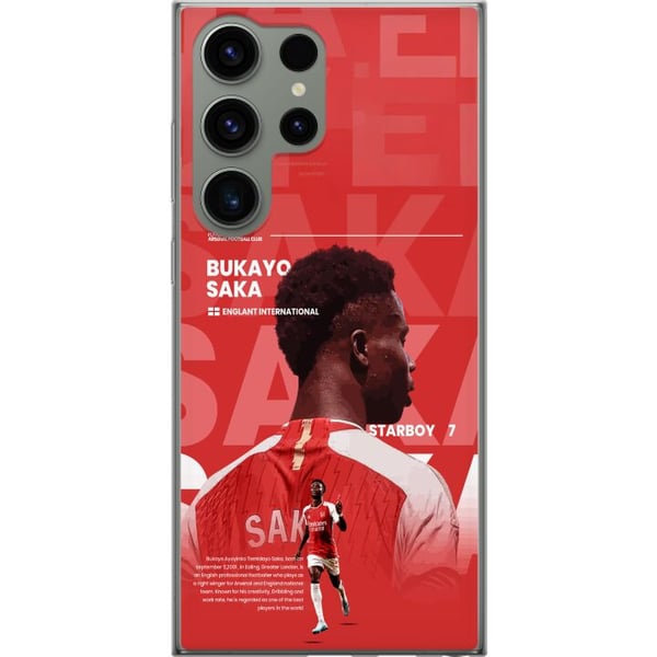Kompatibel Mobilcover til Samsung Galaxy S23 Ultra Bukayo Saka Arsenal England 16 assists trods skade fodbold kantspiller hurtig kreativ offensiv kra Kompatibel Mobilcover til Samsung Galaxy S23 Ultra Bukayo Saka Arsenal England 16 assists trods skade fodbold kantspiller hurtig kreativ offensiv kra