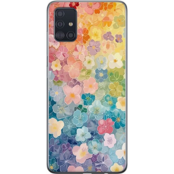 Kompatibelt Mobildeksel til Samsung Galaxy A51 Liljer Kompatibelt Mobildeksel til Samsung Galaxy A51 Liljer