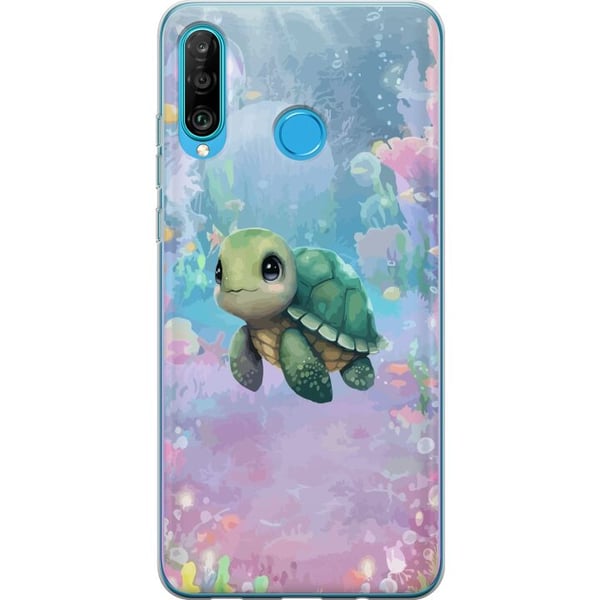 Kompatibelt Mobilskal till Huawei P30 lite Sköldpadda