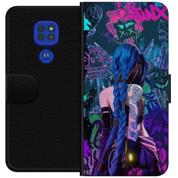 Kompatibel Tegnebogsetui til Motorola Moto G9 Play Arkan, League of Legends