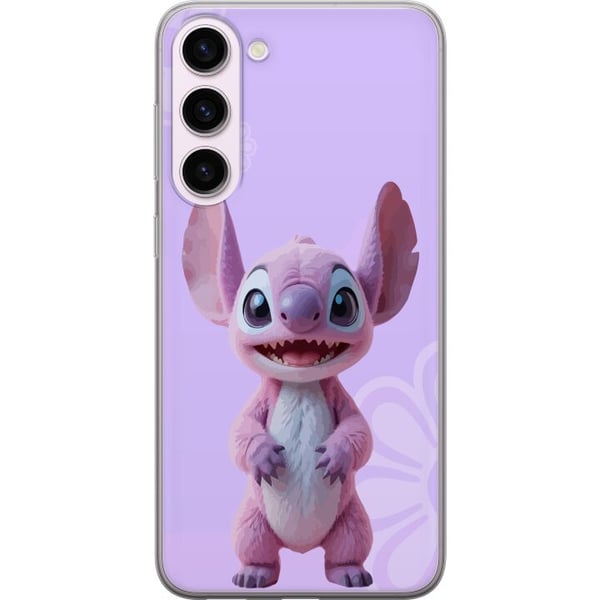 Kompatibel Mobilcover til Samsung Galaxy S23+ Lyserød Stitch-figur med kawaii-motiv i lilla pastel, sød og charmerende til elskere af søde karakterer Kompatibel Mobilcover til Samsung Galaxy S23+ Lyserød Stitch-figur med kawaii-motiv i lilla pastel, sød og charmerende til elskere af søde karakterer