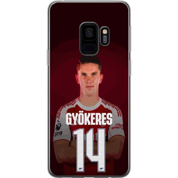 Kompatibel Mobilcover til Samsung Galaxy S9 Viktor Gyökeres Arsenal 14 Fodboldinspireret design med Gyökeres i rød kamptrøje nummer 14