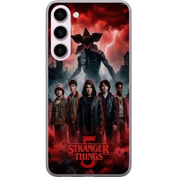 Kompatibel Mobilcover til Samsung Galaxy S23+ Mørk Stranger Things-inspireret fantasyillustration med torden og dramatisk skrækstemning Kompatibel Mobilcover til Samsung Galaxy S23+ Mørk Stranger Things-inspireret fantasyillustration med torden og dramatisk skrækstemning