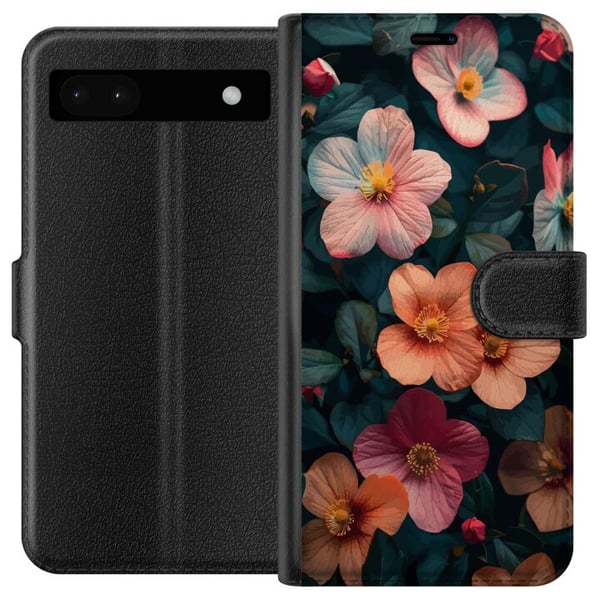 Yhteensopiva Lompakkokotelo Google Pixel 6a Kukat