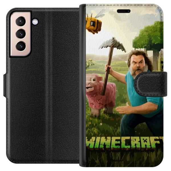 Kompatibelt Lommeboketui til Samsung Galaxy S21 A Minecraft Movie Kompatibelt Lommeboketui til Samsung Galaxy S21 A Minecraft Movie