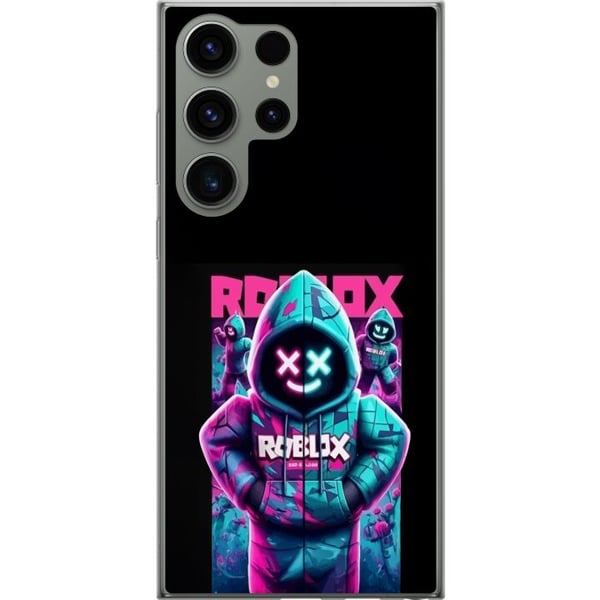 Kompatibelt Mobildeksel til Samsung Galaxy S23 Ultra Neon Roblox-hettegenser med kult gamingmotiv, lysende farger og futuristisk look