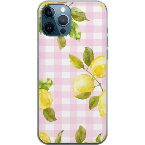 Yhteensopiva Puhelinkuori Apple iPhone 12 Pro Sitruunanpunainen gingham-kuvio – sitruunakuvio, jossa on vaaleanpunainen ruutukuvio pastellisessa ja k Yhteensopiva Puhelinkuori Apple iPhone 12 Pro Sitruunanpunainen gingham-kuvio – sitruunakuvio, jossa on vaaleanpunainen ruutukuvio pastellisessa ja k
