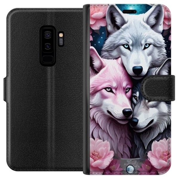 Kompatibelt Plånboksfodral till Samsung Galaxy S9+ Vargar