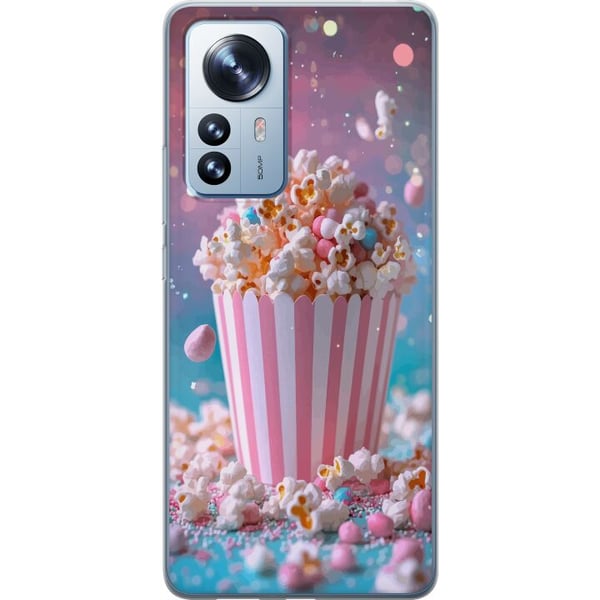 Kompatibelt Mobilskal till Xiaomi 12 Pro Retro popcorn design snacks bio collectible Kompatibelt Mobilskal till Xiaomi 12 Pro Retro popcorn design snacks bio collectible