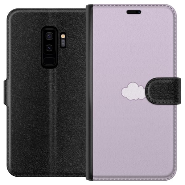 Yhteensopiva Lompakkokotelo Samsung Galaxy S9+ Lila Pilvi - minimalistinen pilvi lila taustalla Yhteensopiva Lompakkokotelo Samsung Galaxy S9+ Lila Pilvi - minimalistinen pilvi lila taustalla