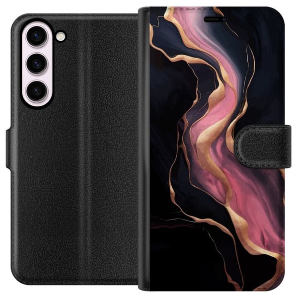 Kompatibelt Lommeboketui til Samsung Galaxy S23+ Marmormønster luksusdesignstein