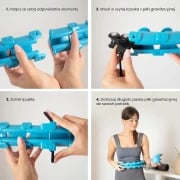 HHW01 HULA HOP -rengas nokkien ja painottimen kanssa HMS