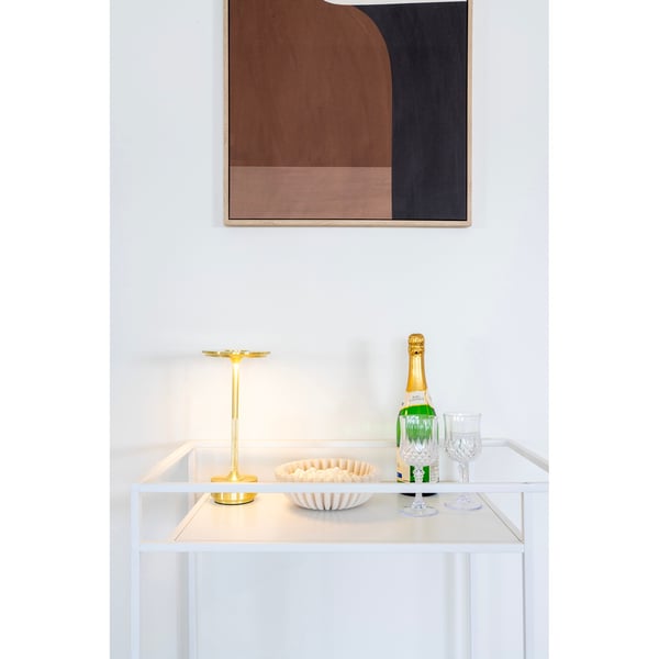 Skål, Polyresin, 20x6.5 cm, Beige