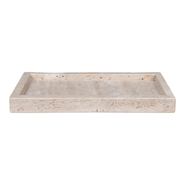 Bakke, Travertin, 30,5x15 cm, Naturlig