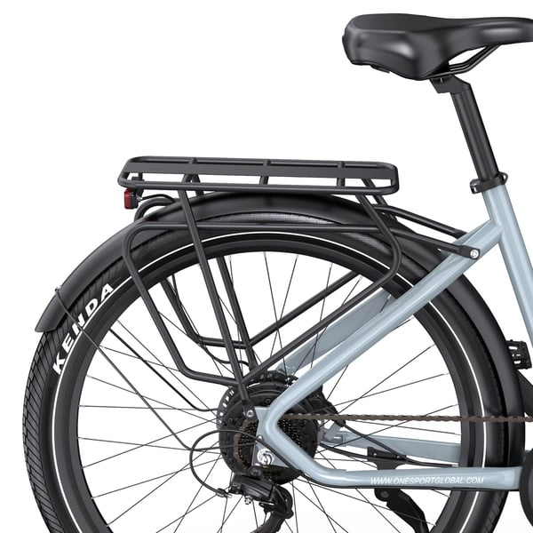 Elcykel OneSport OT 05, 27,5", support-app, Grå
