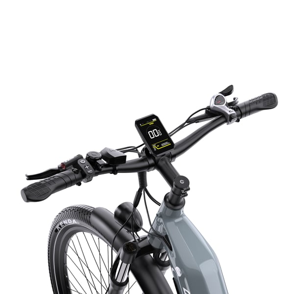 Elcykel OneSport OT 05, 27,5", support-app, Grå