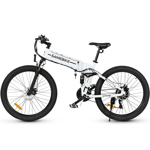 SAMEBIKE LO26-II-FT Sammenklappelig Mountainbike Elcykel, Hvid