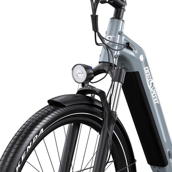 Elcykel OneSport OT 05, 27,5", support-app, Grå