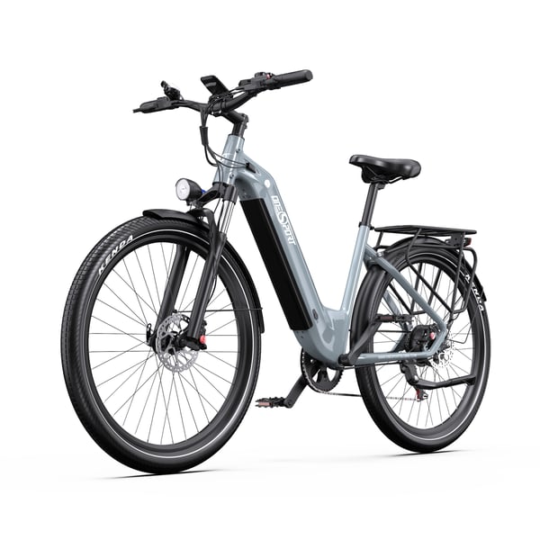 Elcykel OneSport OT 05, 27,5", support-app, Grå