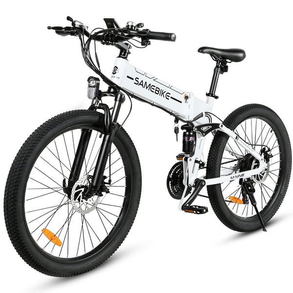 SAMEBIKE LO26-II-FT Sammenklappelig Mountainbike Elcykel, Hvid