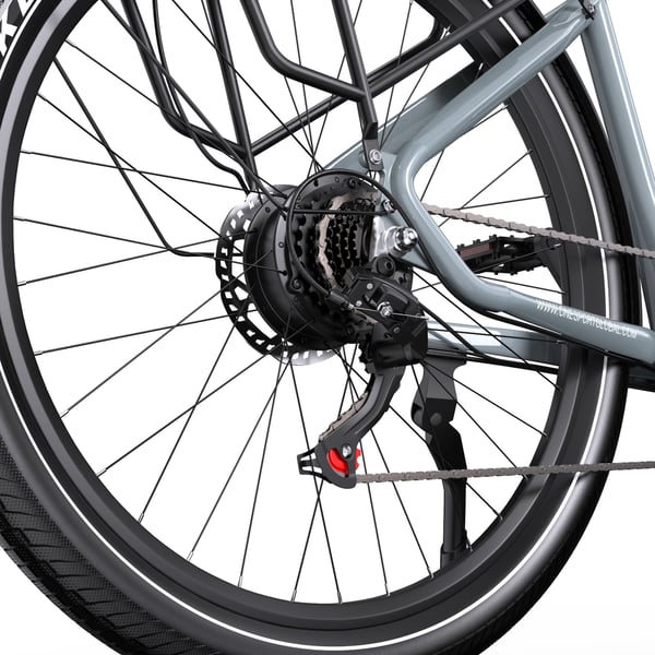 Elcykel OneSport OT 05, 27,5", support-app, Grå
