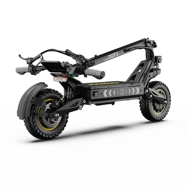 OOTD T10 Pro elektrisk skoter 1300W*2, 52V23.4AH batteri, topphastighet 65km/h, maximal räckvidd 80km, 11 tum offroaddäck, hydrauliska bromsar