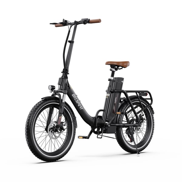 Sammenklappelig byelcykel OneSport OT16, 20", Sort
