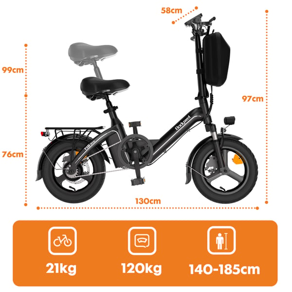 Mini sähköpyörä Bodywel T16 Pro, 14" kokoontaitettava