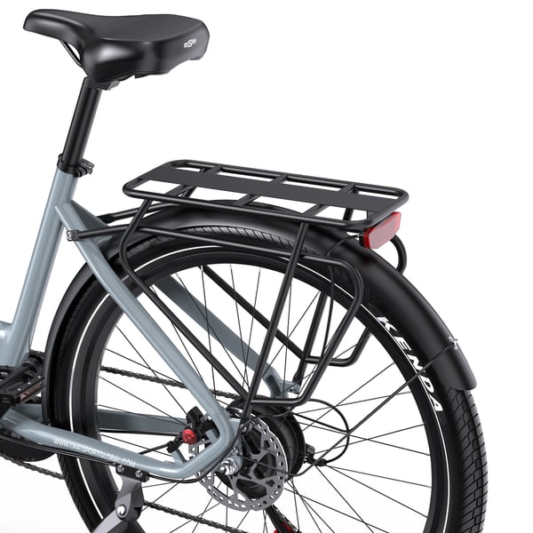Elcykel för stad OneSport OT05, 27.5", support app, Grå