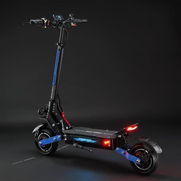HALO KNIGHT T108 Electric Scooter 52V 28.8Ah, Dual Motors, All-Road, Black&Blue