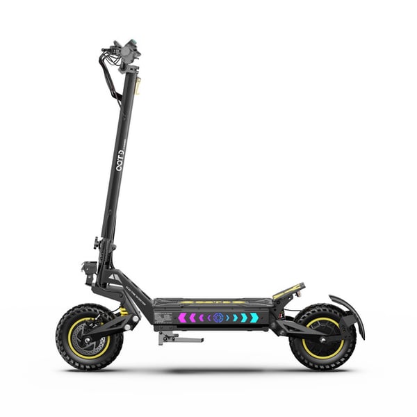 OOTD T10 Pro elektrisk skoter 1300W*2, 52V23.4AH batteri, topphastighet 65km/h, maximal räckvidd 80km, 11 tum offroaddäck, hydrauliska bromsar