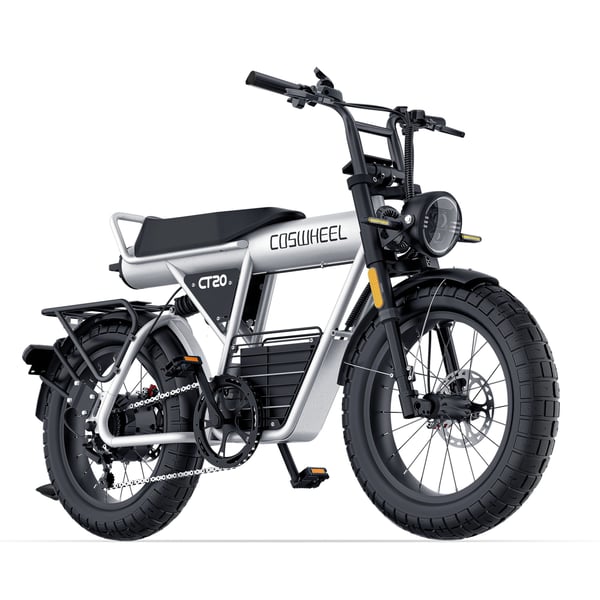 Sähköpyörä COSWHEEL CT20, 48V 25Ah, pitkä kantama, harmaa