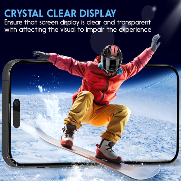 2-Pack Iphone 16 Pro Skärmskydd & 2-Pack linsskydd - Härdat Glas 9H - Super kvalitet 3D