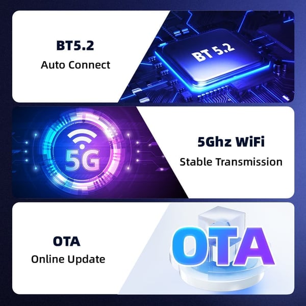 Mini langaton CarPlay & Android Auto -adapteri iPhonelle & Androidille – Autoille, joissa on CarPlay/Android Auto