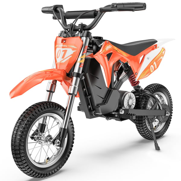HillMiles MileRocket1 Elektrisk børnemotorcykel 36V 3 hastigheder 25 km/t Orange – 4-10 år, rækkevidde 20 km