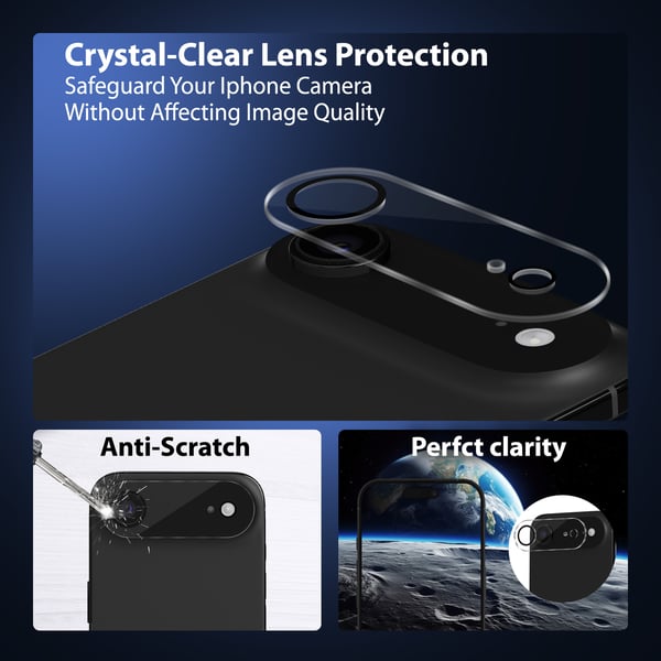 2-Pack iPhone 17 Air Privacy Skærmbeskyttelse & 2-Pack linsebeskyttelse - Hærdet Glas 9H - Super kvalitet 3D