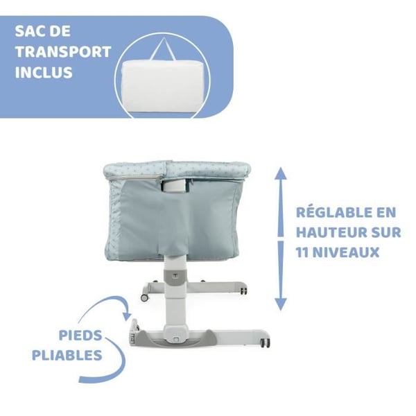 CHICCO - Next2Me Dream Sage co-sovende barneseng