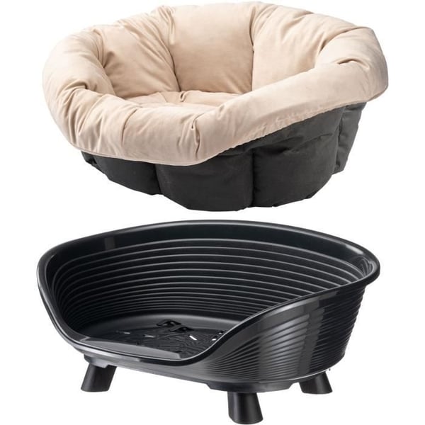 Kurv - FERPLAST - SOFA TRONE 4 - Med hynde - Sort