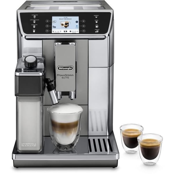 DELONGHI ECAM650.55.MS Espressoon kytketty silppuri PrimaDonna Elite - Harmaa