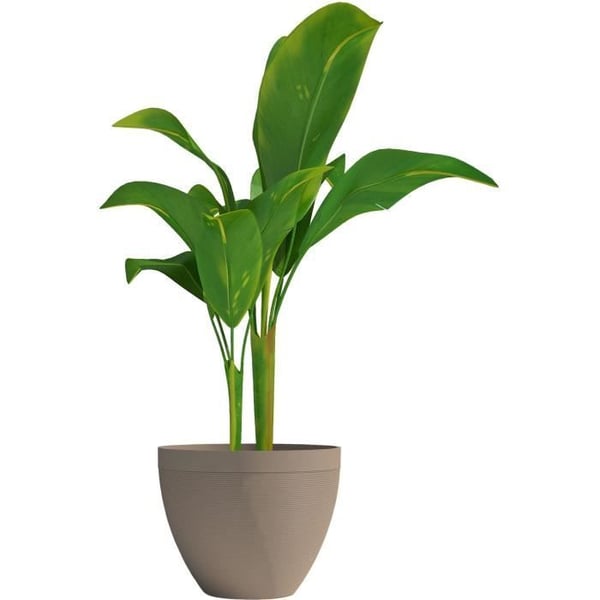 Blomkruka - GARDEN ID - Green Care Impact Taupe - 30 x 26 cm - 10 års garanti - 100 % återvunnen - UV/gelbeständig