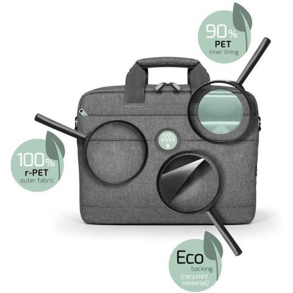 Laptop taske 15.6 - Portdesign Yosemite Eco - Gr� (62% genanvendte materialer)