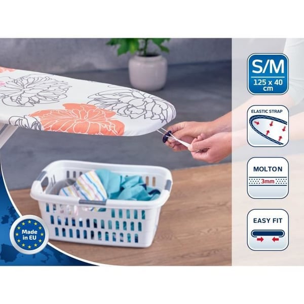 LEIFHEIT Strygebr�tbetr�k Cotton Comfort S/M 71601 Leifheit til strygebr�t 120 x 40 cm maksimal polstring 4 mm