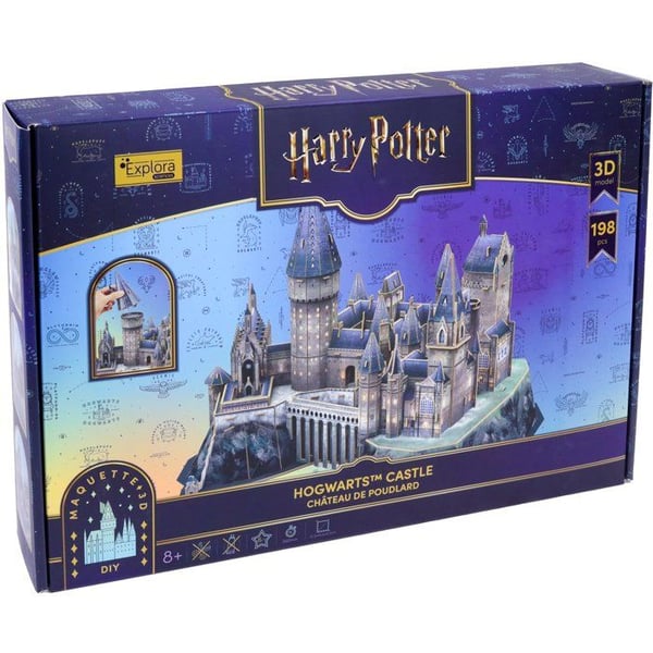 3D-palapeli - Tylypahkan linna - EXPLORA - 540302 - Harry Potter -lisenssi - 197 palaa - Ik� 8+