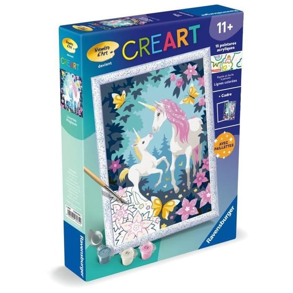 CreArt Kids 18x24cm Maagiset yksisarviset