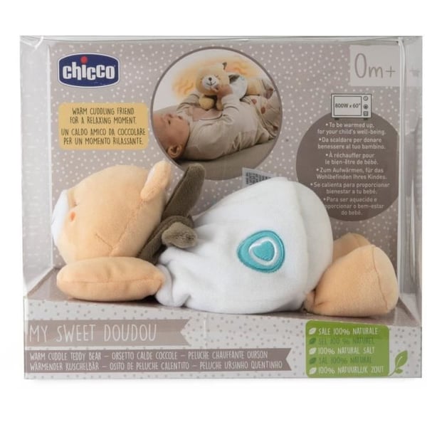 Opvarmet bamse plysleget�j - CHICCO - Beige - Fra f�dslen