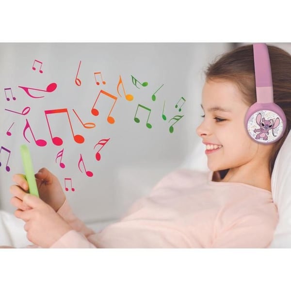 Angel 2-i-1 Bluetooth og kablede komfortable og foldbare hovedtelefoner til b�rn med lydbegr�nsning