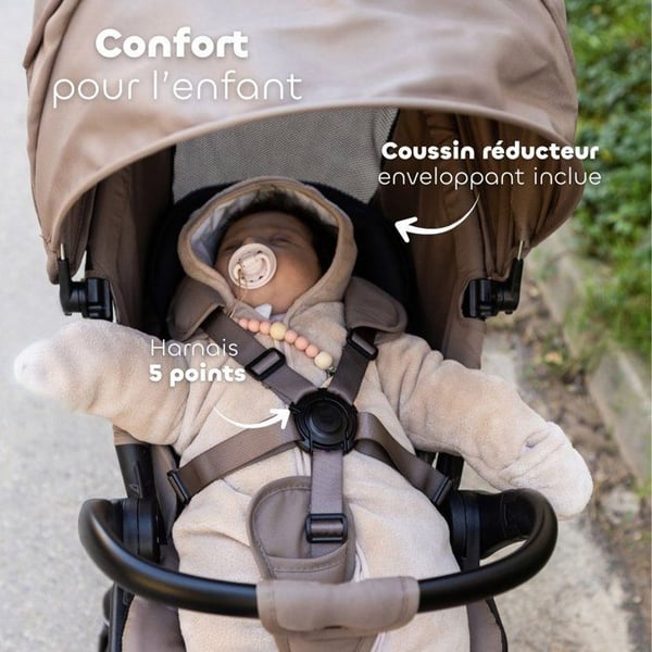BEABA - Klapvogn - Baby Cruiser 360� - 4 hjul - Pralin