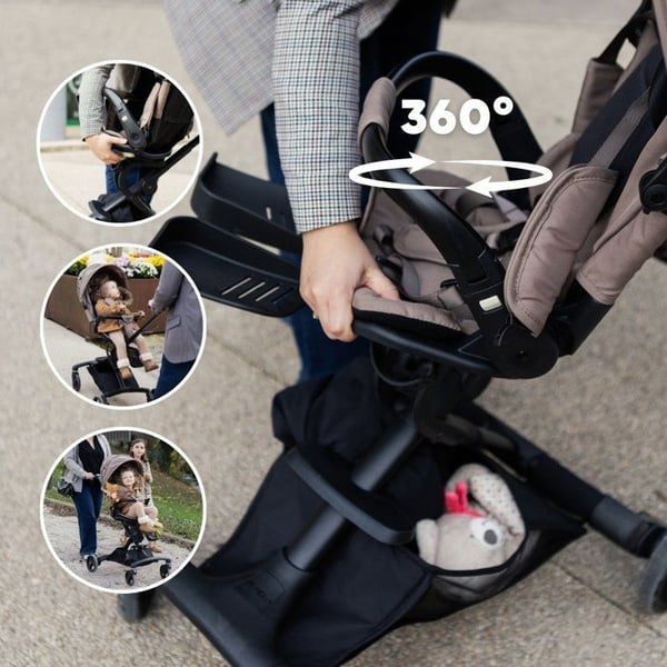 BEABA - Klapvogn - Baby Cruiser 360� - 4 hjul - Pralin
